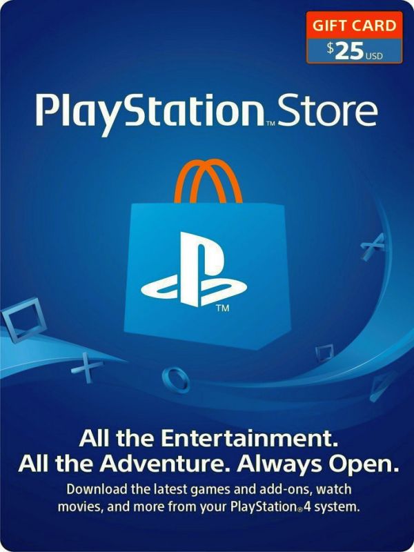 playstation cartão psn 25 dólares usa on cards