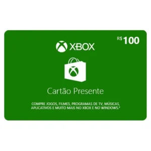Xbox - Cartão Presente R$ 100 Reais