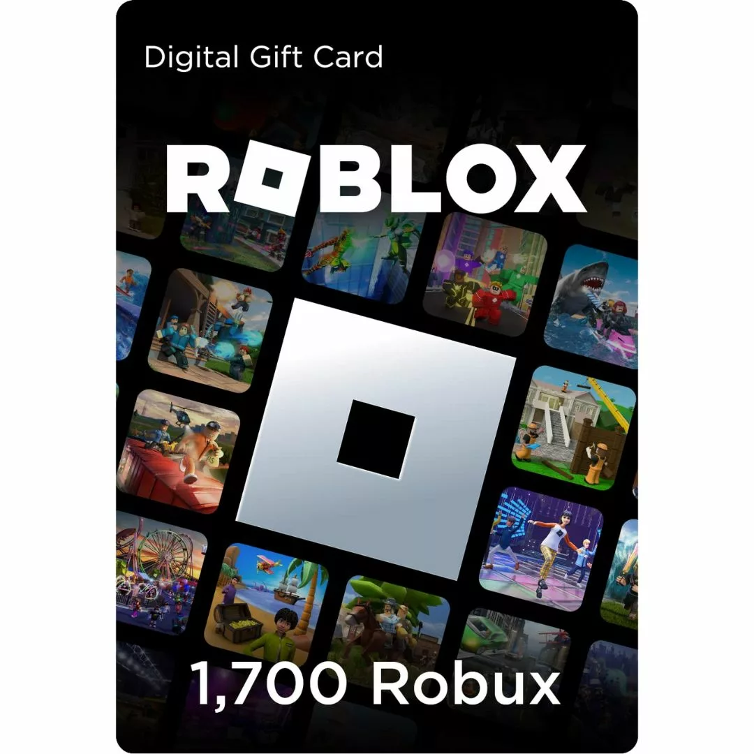 Código Roblox 1600 Robux Envio Imediato Cartão Digital - Desconto