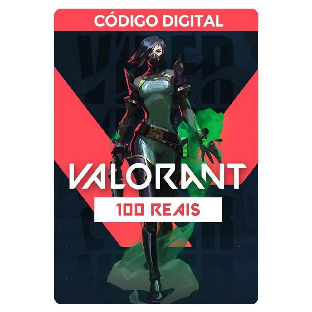 Valorant – VP Card – RIOT GAMES R$ 100 Reais – WOW Games